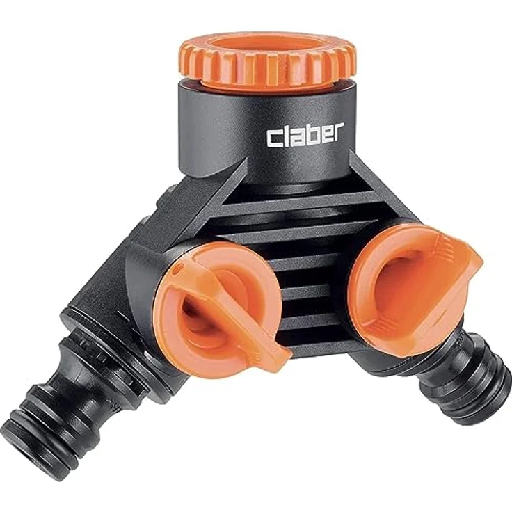 Claber 2-Wege-Verteiler für den Wasserhahn im Garten Bewässerungszubehör – Bild 2
