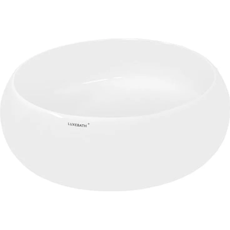 ECD Germany Waschbecken 350 x 350 x 120 mm Keramik Weiß – Bild 2