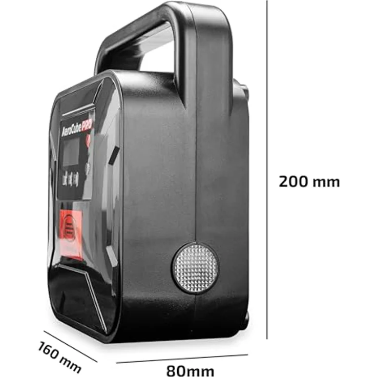 HEYNER® Auto Kompressor 12V elektrische Luftpumpe tragbarer Kompressor 10 bar Zigarettenanzünder – Bild 6