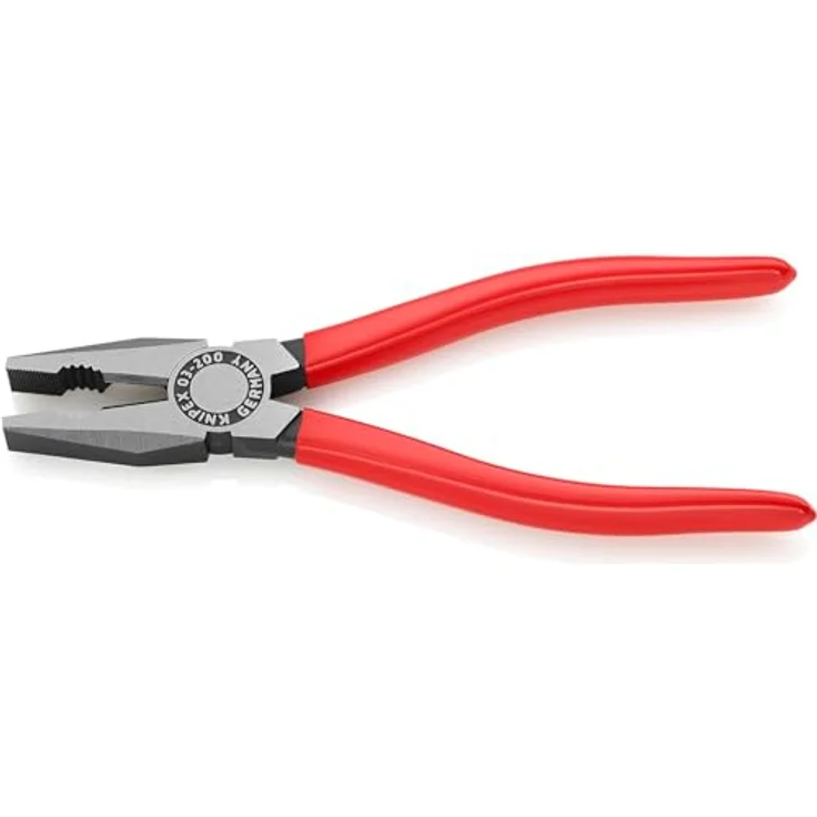 KNIPEX 03 01 200 Kombizange mit Kunststoff überzogen schwarz atramentiert 200 mm – Bild 2