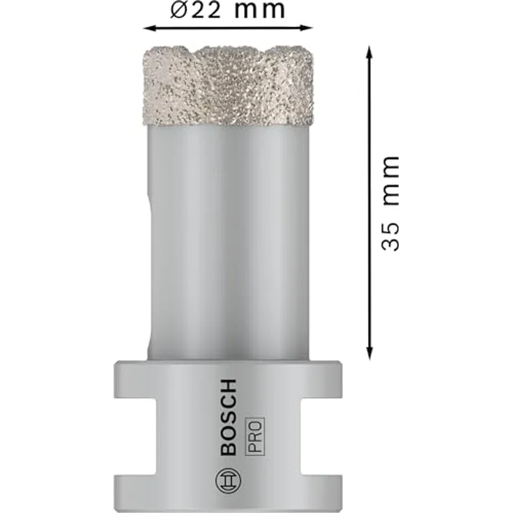 Bosch Accessories 2608587116 Diamant-Trockenbohrer 22 mm, für Hartkeramik, hohe Lebensdauer, diamantbestückt – Bild 3