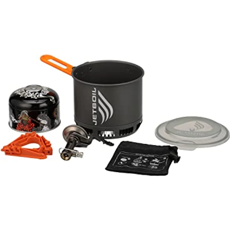 Jetboil Stash, ultraleichter Campingkocher mit FluxRing Technologie, 0,8 L Topf, 200 g, inkl. Kanisterstabilisator – Bild 7
