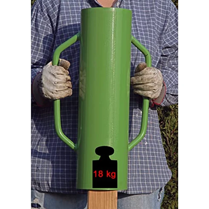 Handpfahlramme Handramme Pfahlramme Zaunpfahlramme Pfostenramme 60cm 16kg ø 14,5cm – Bild 2