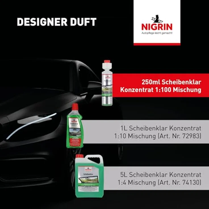 Nigrin Performance Scheibenklar 250 ml, Konzentrat 1 : 100 – Bild 8