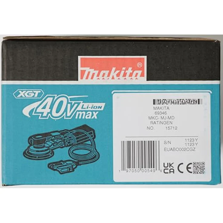 Makita Exzenterschleifer BO 002 CGZ 40 V max. 150 mm 5 mm Hub Brushless Solo - ohne Akku, Lader – Bild 13