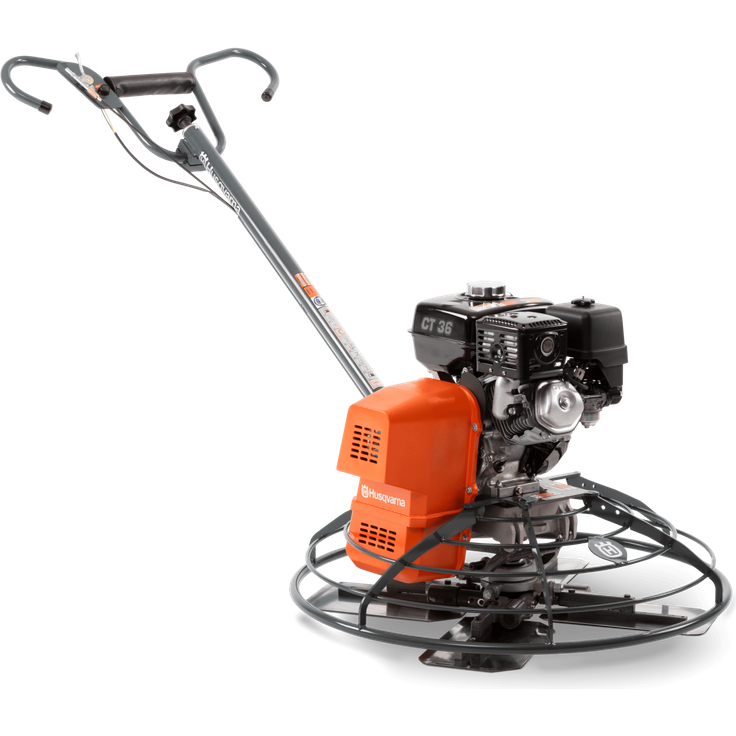 Husqvarna CT36 ADJ-T, Handgeführter Flügelglätter mit Ø875 mm und Kombiflügel, ideal für mittelgroße Flächen