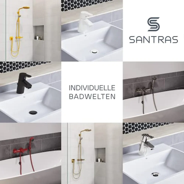 SANTRAS® Reduzierstück inkl. Wasserspar Set 3/4 Zoll Innengewinde auf 1/2 Zoll Außengewinde in Chrom – Verchromter Adapter zur Reduzierung auf 1/2 Zoll für Brauseschläuche aus hochwertigem Messing – Bild 5