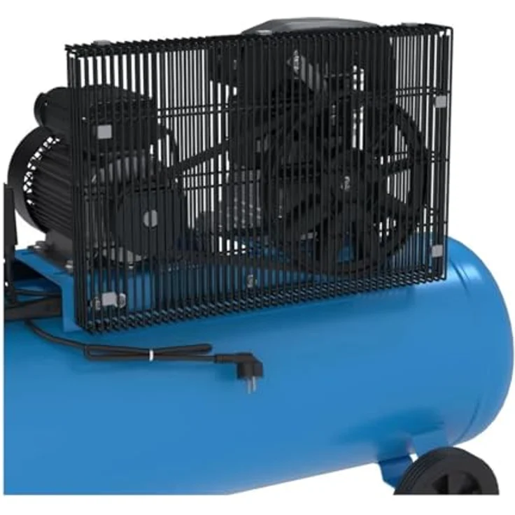 Güde Kompressor 420/10/100/230V, leistungsstarker 2-Zylinder-Aggregat, blau – Bild 7