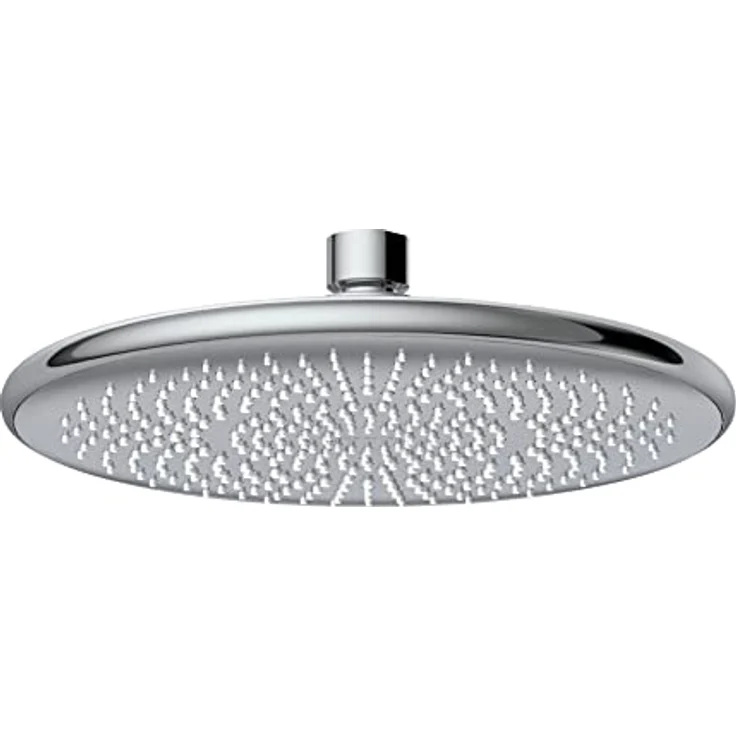 WENKO Wasserspar Regenduschkopf Watersaving, Universal-Kopfbrause mit nachhaltigem Wasserspar-System, 40% Wasser sparen bei vollem Komfort, Duschkopf Ø 22,5 cm, Edelstahl/Messing/ABS Chrom – Bild 1