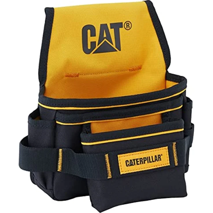 Caterpillar GP-65055 Werkzeugtasche mit 5 Taschen, 600D Polyester und leichtem PVC, schwarz – Bild 3