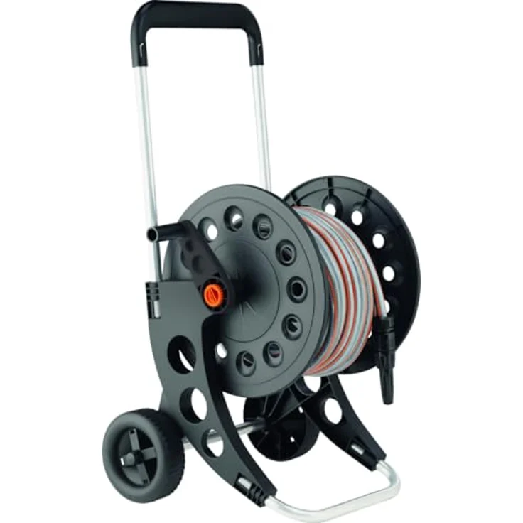 Primaster Schlauchwagen-Set, inkl. 20 m PVC Schlauch, schwarz, mit Wasserstopp und Zubehör – Bild 2