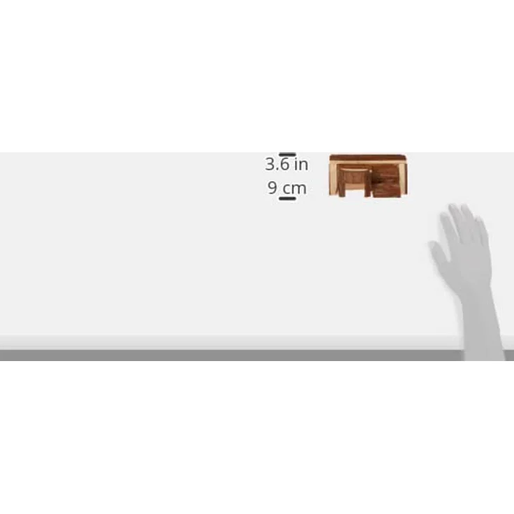 Trixie Natural Living Haus Luka, 14 × 7 × 14 cm - Unbehandeltes Naturholz, Futternapf, Rampe, für Hamster und Mäuse geeignet – Bild 4
