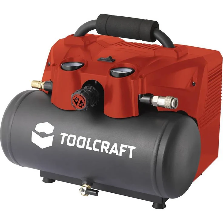 Toolcraft, Kompressor, Kabelloser Luftkompressor (8 Bar, 6 l) – Bild 1