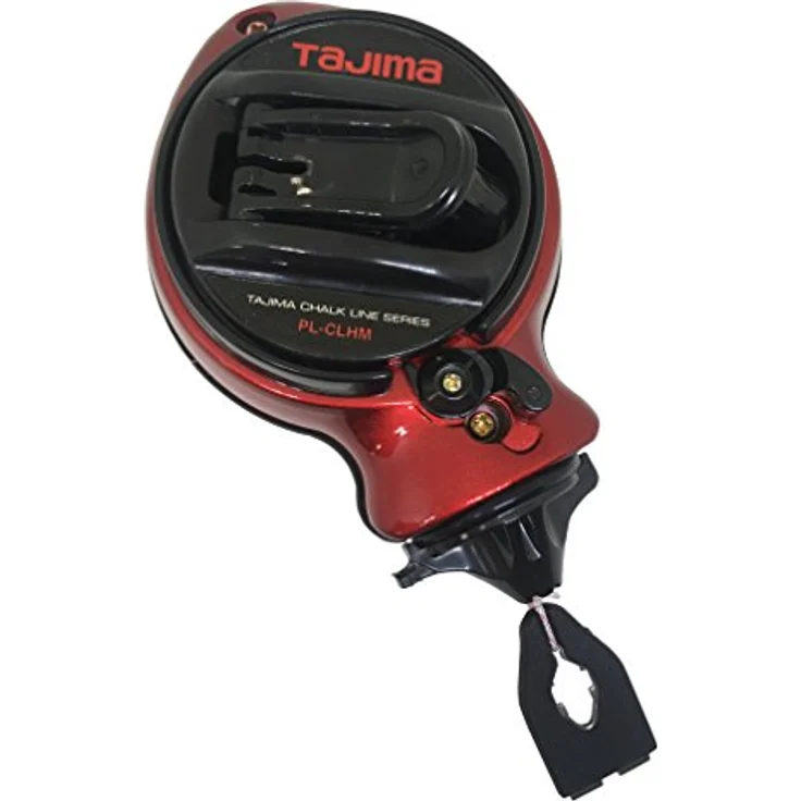 Tajima Schlagschnurrolle, Schlagschnurgerät Gear Drive (Abschnüren, Markieren Aller Untergründe extra Starke Premium Schnur Nylon, Polyester Robustes Aluminium-Druckgehäuse 30 m), CR201RD – Bild 1