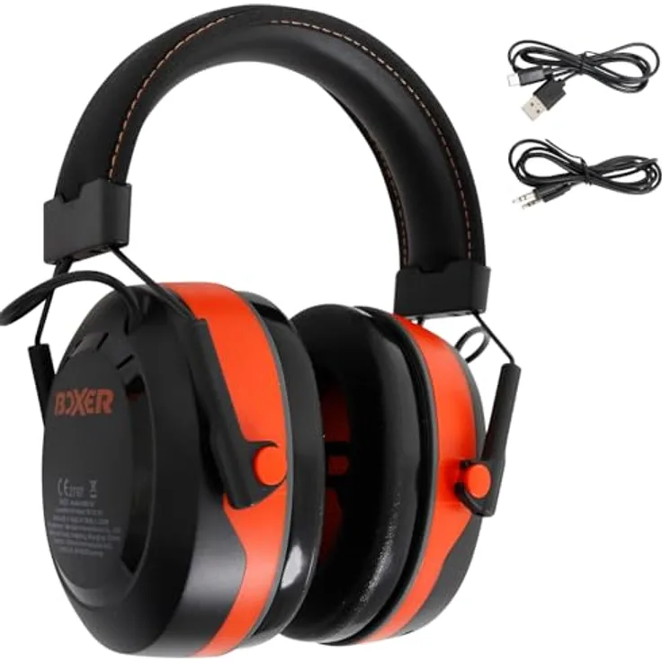 Boxer Gehörschutz, Hearing Protection mit 5.3 Bluetooth, schwarz