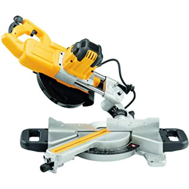 DeWalt Paneelsäge (1,400 Watt, 216 mm Sägeblatt-ø, mit XPS-Schnittlinienanzeige, innen liegender Posaunenauszug, ideal für die Montage, inkl. 24 Zahn HM-Sägeblatt und Zubehör) DWS774 – Bild 4