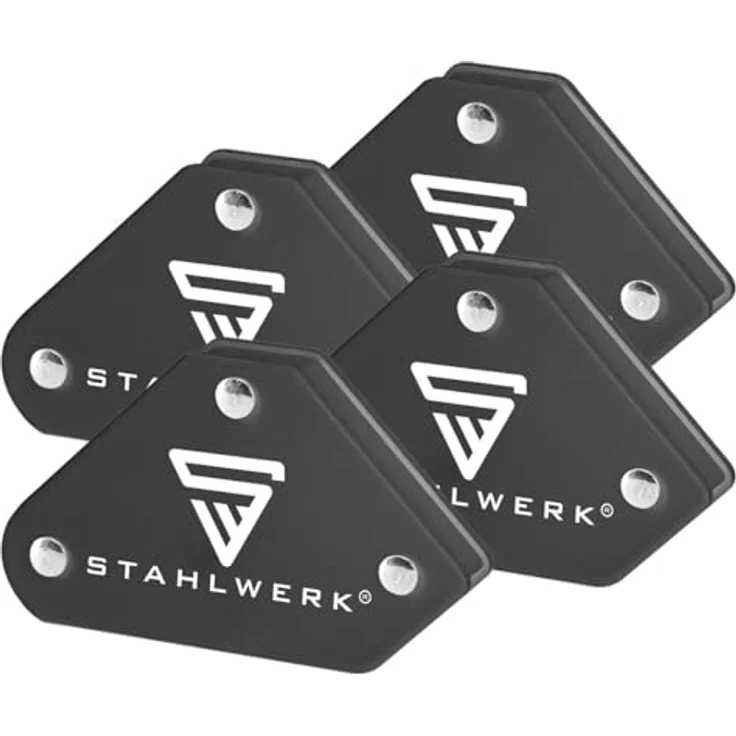 STAHLWERK Magnet-Schweißwinkel 4er Set, 4 kg Haftkraft, 45° | 90° | 135° Winkel, praktischer Schweißmagnet – Bild 3