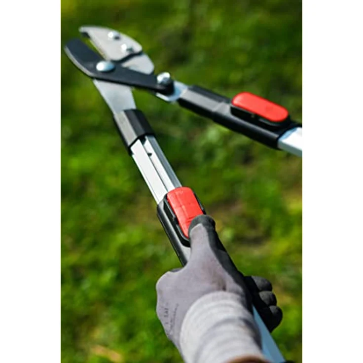 Meister Astschere mit Amboss-Klinge - 2K-Griffe - Teleskopfunktion - Antihaft-Beschichtung - Geeignet für Trocken- und Totholz - Astschere - Gartenschere - Baumschere - Astschneider - 9769300 – Bild 5
