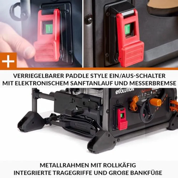 Evolution R255TBL+, Tischkreissäge mit 255 mm/28-Zahn-Sägeblatt für vielseitige Anwendungen – Bild 11