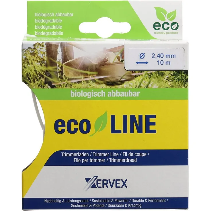 Xervex Ecoline Trimmerfaden F3.3 Ø 2,4 mm, 10 m, weiß