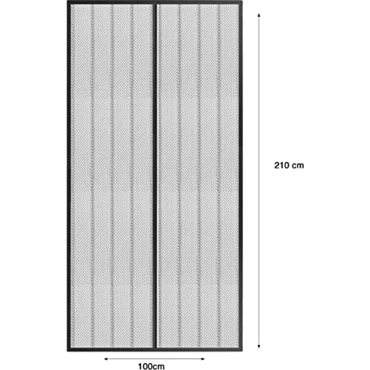 Grafner Insektenschutzgitter magnetischer Fliegen Türvorhang für Balkon- oder Terrassentüren – Bild 6