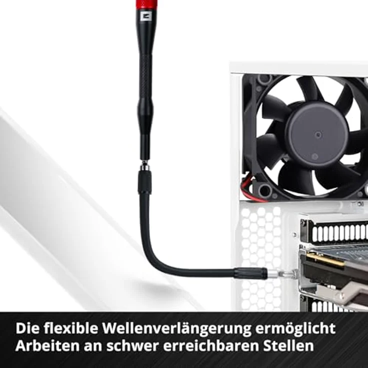 Einhell Präzisionsbit-Set 66-teilig, S2 Stahl Bits mit 4-mm-Hexagonal-Schaft und flexibler Wellenverlängerung – Bild 6