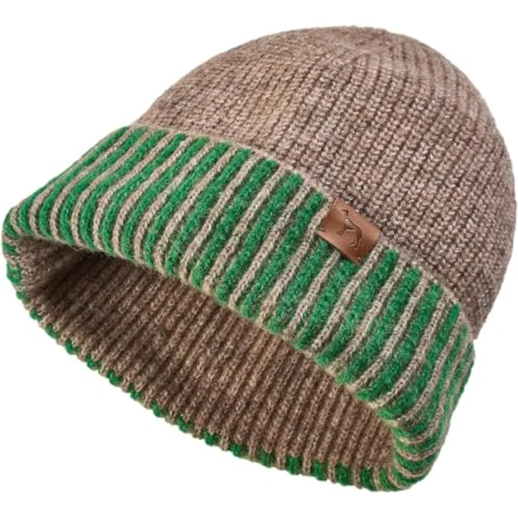 HUNTER Hundepullover Odense mit Mütze (Set) in beige/grün, Größe 45 - Strickpullover- und Mützenset für kalte Tage – Bild 2