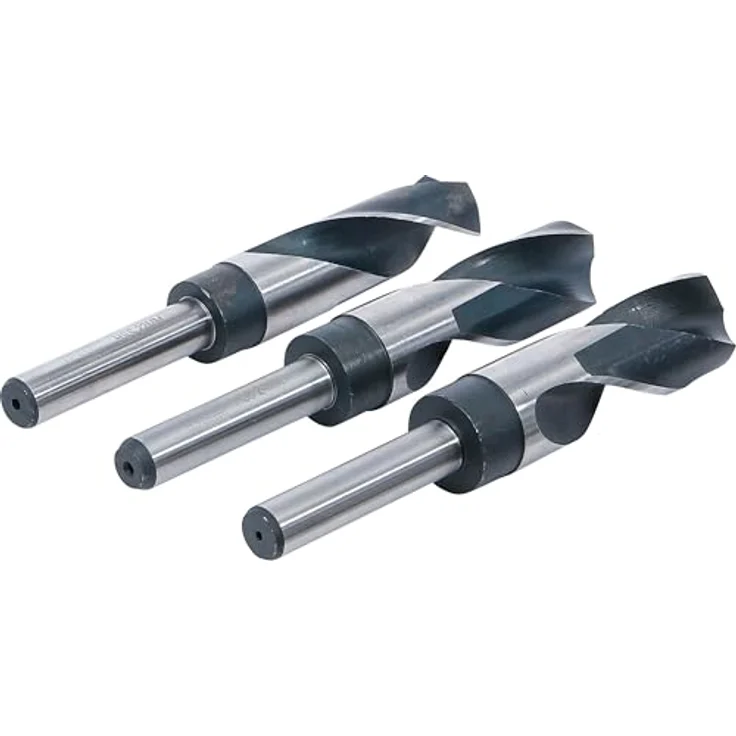 BGS HSS-Bohrer-Satz 3-tlg., Größen 22-24-25 mm, verjüngter Schaft 13 mm – Bild 3