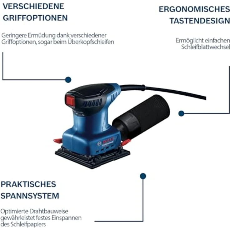 Bosch Professional Schwingschleifer »GSS 140 A«, 220 W, ideal zum schleifen von Holz, Holzwerkstoffen und Putz – Bild 3