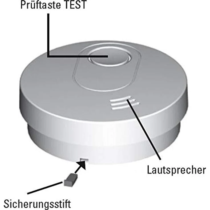 UNITEC Rauchwarnmelder 3x Lithiumb 3131 WS Q-Label, 3 Stück, Weiß, 46750 – Bild 4