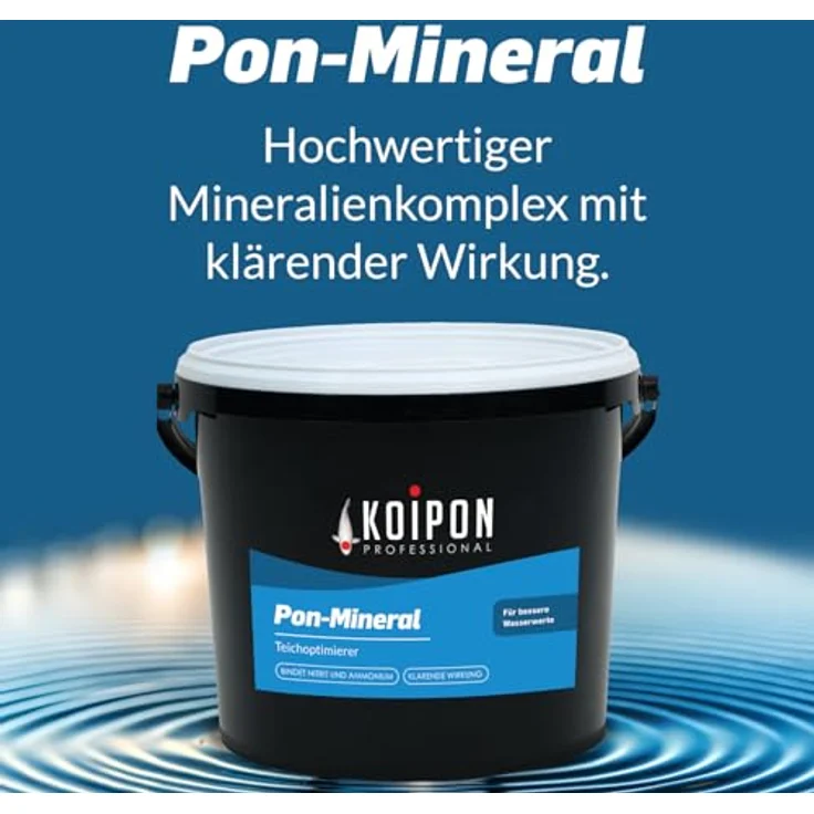 KOIPON Pon-Mineral Teichpflege, Mineralien & Nitritsenker mit Zeolith und Bentonit, Made in Germany – Bild 5