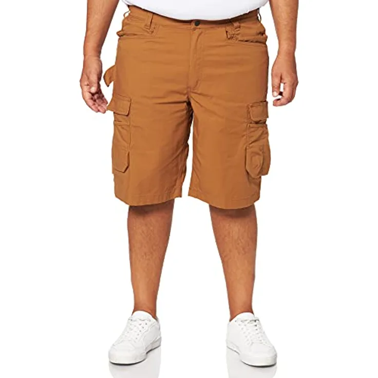 Carhartt Herren Rugged Flex® Relaxed Fit Ripstop Cargo-Arbeitsshorts mit mehreren Taschen, Carhartt® Braun, W40