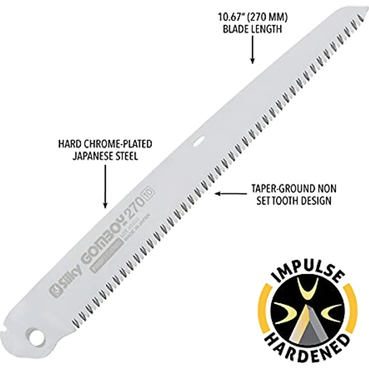 Silky Ersatzblatt für Silky Säge Gomboy 270mm medium – Bild 3