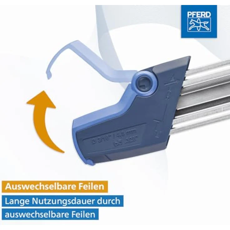 PFERD 18600742 Chain Sharp CS-X Kettensägeschärfgerät, Feilen-ø 3,2 mm ? Kettenteilung 1-4 Inch Low Profile – Bild 3