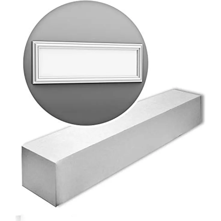 Orac Decor 3D Paneele W120-box AUTOIRE, 4 Paneele vor grundiert, Polyurethan Hartschaum, 150 cm x 50 cm x 3,2 cm, für Innen- und Außenbereich