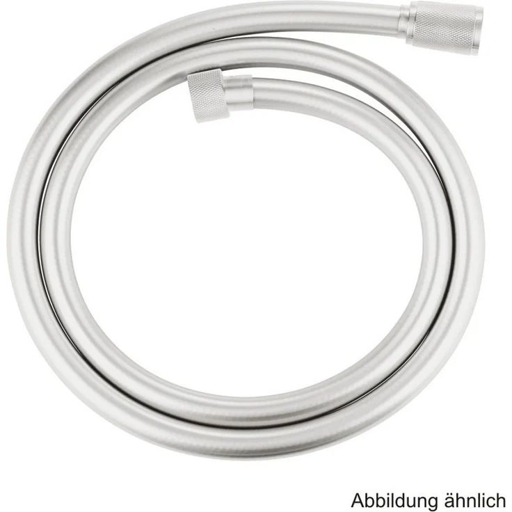 Grohe Brausegarnitur GROHE Silverflex Brauseschlauch TwistStop 1250mm supersteel, 28362DC1, Duschinstallation, AntiFold knickfest, GROHE ProGrip mit Rändelstruktur, Hitzebeständig bis 70°C – Bild 1