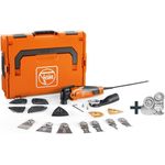 Fein MultiMaster 500PLUS Edition M, Elektro-Multifunktionswerkzeug zum Schleifen und Fliesen trennen, 350 W, oszillierend, inkl. E-Cut Sägeblätter und Zubehör, L-Boxx 136