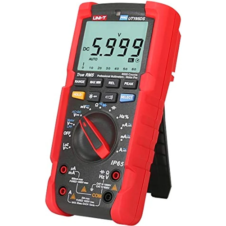 Uni-T UT195DS, Professionelles Digital Multimeter mit IP65 Schutz, 6000 Ziffern Dual-Display, True RMS, CAT IV 600V, CAT III 1000V – Bild 2