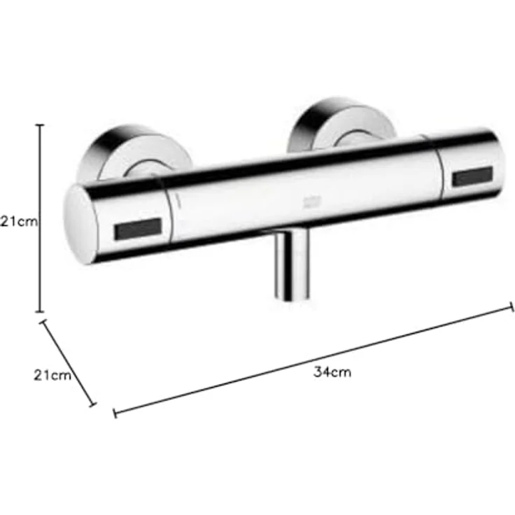 Dornbracht Meta Brause-Thermostat für Wandmontage, 34442979, Farbe: Chrom - 34442979-00 – Bild 2