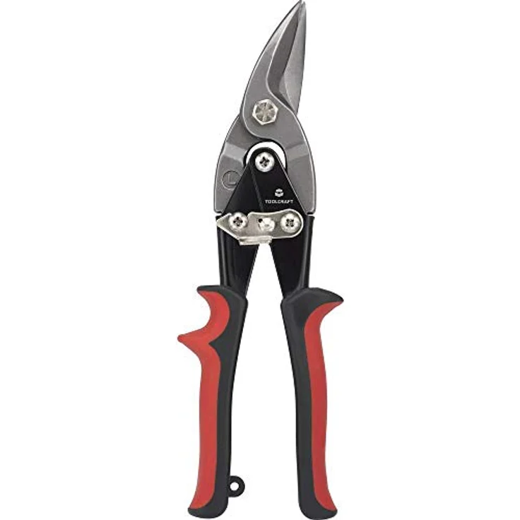 Toolcraft TO-7897161 Figuren-Blechschere linksschneidend, Schneidleistung max. 1 mm, Abrutschschutz, 2-Komponenten-Griff – Bild 1