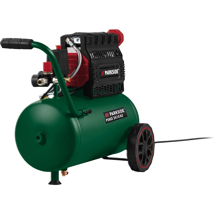 PARKSIDE® Silent-Kompressor »PSKO 2410 B2«, ölfreier 1500 W Kompressor mit 24l Kesselvolumen und 69,5 dB Lautstärke