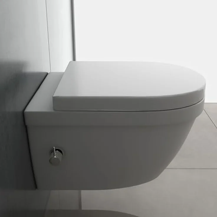 Alpenberger Spülrandloses WC mit Bidet Funktion | Dusch WC | Kloschüssel mit Armatur und Taharet Muslugu | Toilettendeckel mit Absenkautomatik | Hänge WC Toilette Passend Geberit (8250 U) – Bild 3