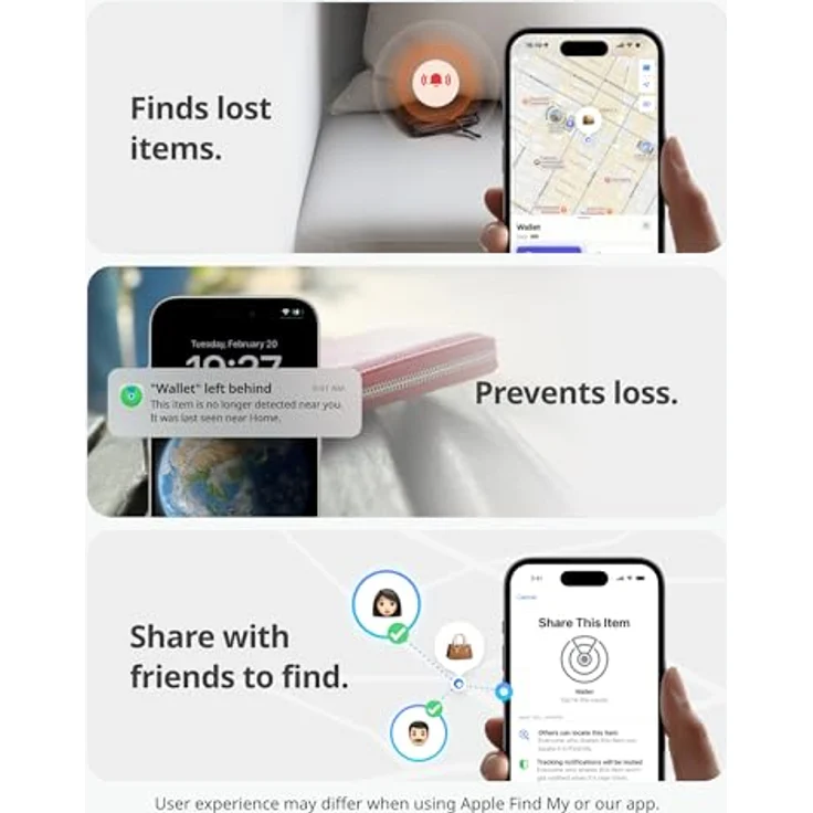 SwitchBot Wallet Finder Card 4er-Pack, Smart AirTag Card, GPS-Ortung, bis zu 3 Jahre Batterielaufzeit, wasserfest – Bild 5