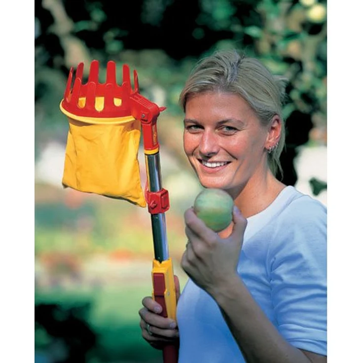 WOLF-Garten Obstpflücker multi-star® 71ACA008650 RG-M, Erntewerkzeug mit abgerundeter Fangkrone und 180° abwinkelbarem Aufsatz, Made in Germany – Bild 5