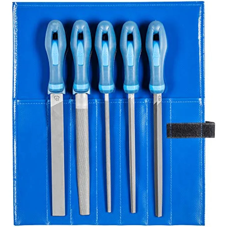 Pferd 11801533 Werkstattfeilen H 3 533 Wru in Rolltasche 200mm, Kreuzhieb H3, Länge – Bild 2