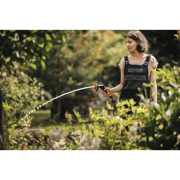 Fiskars Sprühpistole Comfort Multi 5, Gartenbrause mit 5 Funktionen, stufenlos regelbarem Durchfluss und ergonomischem Frontregler – Bild 15