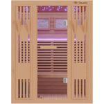Dewello Sauna MINTO 150x130 Finnische Sauna, 3 Personen, Saunaofen Harvia 4,5KW, BxTxH: 150 x 130 x 190 cm