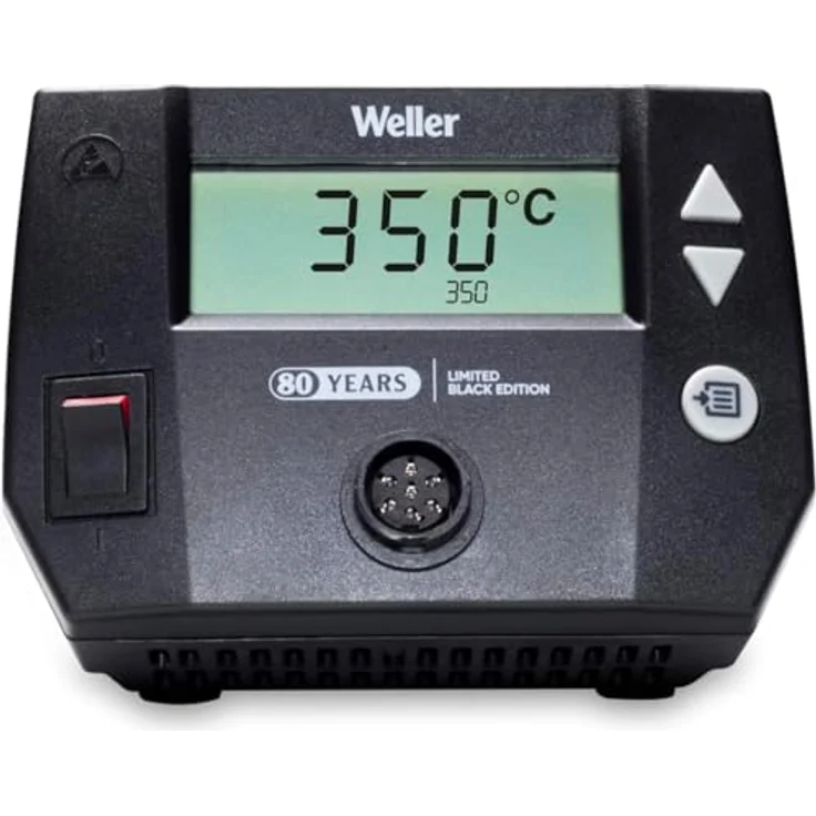 Weller WE 1010 (T0053298393), 70W Digitale Lötstation in limitierter schwarzer Edition zum 80. Jubiläum, inkl. Geschenk-Lötspitze ET-B – Bild 2