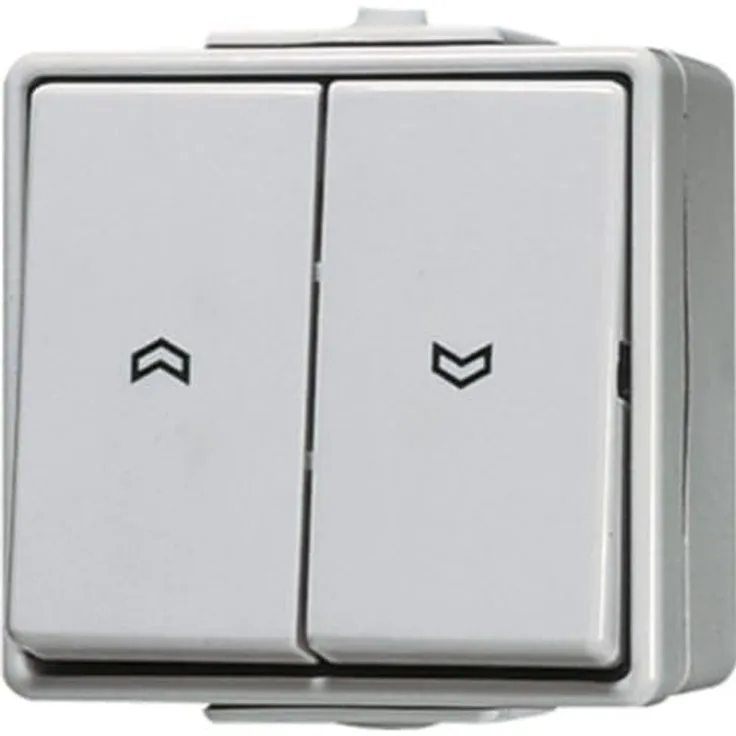 JUNG 639VW Jalousie-Wippschalter Taster, 1-polig, robust und langlebig