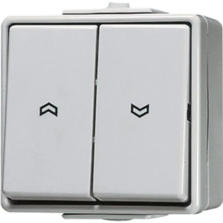 JUNG 639VW Jalousie-Wippschalter Taster, 1-polig, robust und langlebig